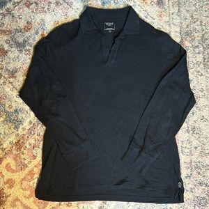 Long Sleeve Mesh Polo